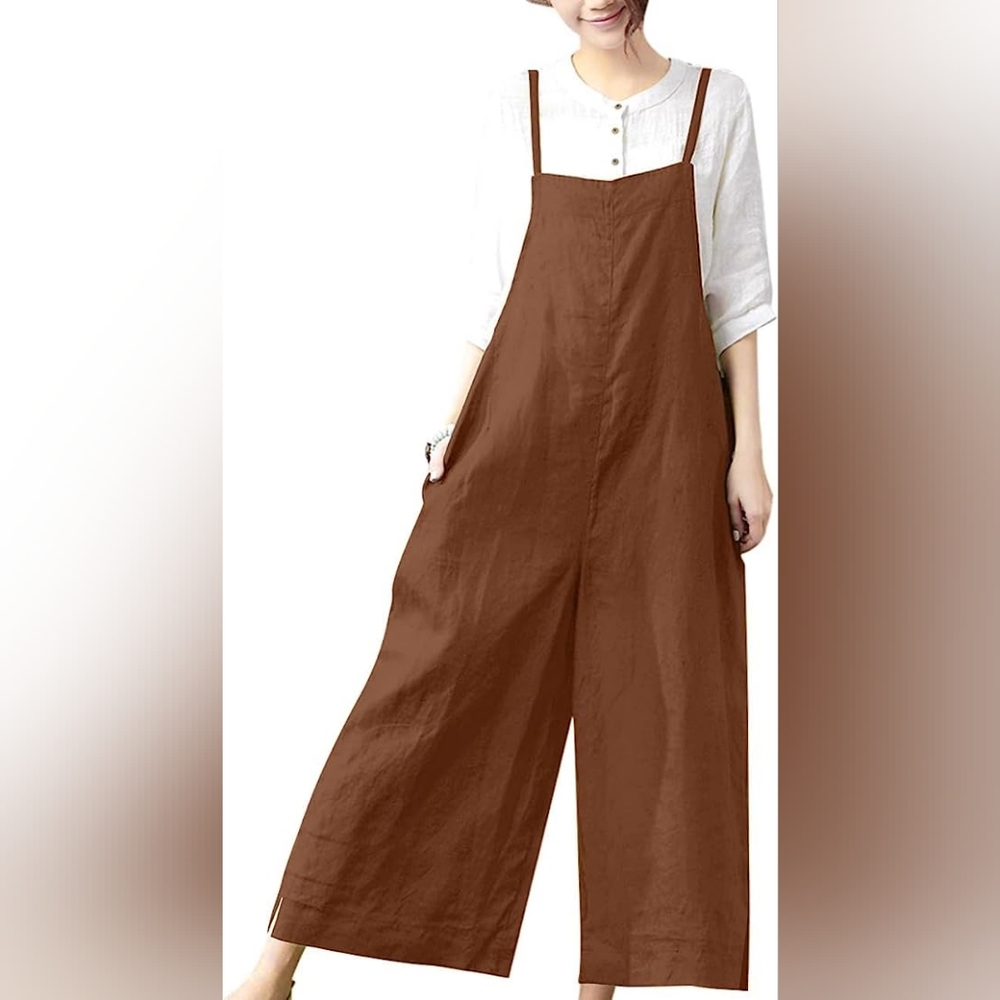 3x YesNo burnt orange jumpsuit - wide leg